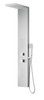 ANZZI Govenor 64 In. Full Body Shower Panel With Heavy Rain Shower And Spray Wand In Brushed Steel - SP-AZ8093