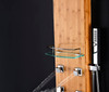 ANZZI Mansion 60 In. Full Body Shower Panel With Heavy Rain Shower And Spray Wand In Natural Bamboo - SP-AZ8099