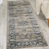 Kathy Ireland Ki25 Malta MAI05 Ivory Blue Area Rugs