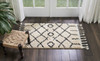 Nourison Moroccan Shag MRK01 Cream Area Rugs