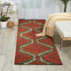 Nourison Tahoe Modern MTA06 Brown/red Area Rugs