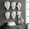 Uttermost Self-portrait White Mask Wall Decor, Set/6