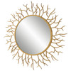 Uttermost Into The Woods Gold Round Mirror