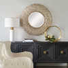 Uttermost Swirl Round Gold Mirror