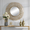 Uttermost Swirl Round Gold Mirror