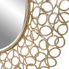 Uttermost Swirl Round Gold Mirror