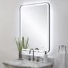 Uttermost Crofton Lighted Black Large Mirror