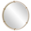 Uttermost Cyprus White Round Mirror