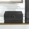 Uttermost Lalique Black Shagreen Box