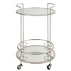 Uttermost Spritz Chrome Bar Cart