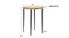 Uttermost Stiletto Antique Gold Side Table