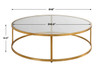 Uttermost Radius Modern Circular Coffee Table