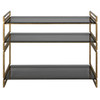 Uttermost Stacked Up Gray Glass Console Table