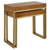 Uttermost Burl-esque Wooden Nesting Tables, S/2