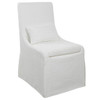 Uttermost Coley White Armless Chair