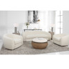 Uttermost Capra Art Deco White Sofa