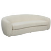 Uttermost Capra Art Deco White Sofa