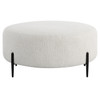 Uttermost Arles Large Plush White Ottoman