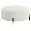 Uttermost Arles Large Plush White Ottoman