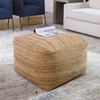 Uttermost Camden Braided Hemp Pouf