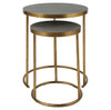 Uttermost Aragon Brass Nesting Tables, S/2