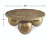 Uttermost Triplet Antique Brass Coffee Table