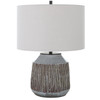 Uttermost Neolithic Blue-gray Table Lamp