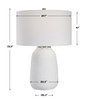 Uttermost Heir Chalk White Table Lamp