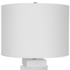 Uttermost Ascent White Geometric Table Lamp