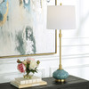 Uttermost Kaimana Aged Blue Buffet Lamp