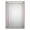 StudioLX Mirror - Metallic Bronze Finish Featuring Grooved Texture And Mirror Inlays