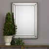 StudioLX Mirror - Metallic Bronze Finish Featuring Grooved Texture And Mirror Inlays