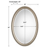 StudioLX Mirror - Metallic Silver Finish With A Subtle Brown Antiquing