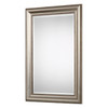 StudioLX Mirror in Lightly Antiqued Champagne-Silver Leaf Finish