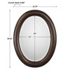 StudioLX Mirror Dark Bronze Finish With Antique Gold Undertones