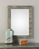 StudioLX Mirror with Individual Strips Of Weathered Pine