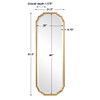 StudioLX Mirror Lightly Antiqued, Metallic Gold Leaf - LX00433