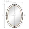 StudioLX Mirror Outer Frame Finished In A Distressed Rustic Bronze
