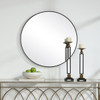 StudioLX Mirror Satin Black Finish With Plain Mirror - W00505