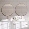 StudioLX Mirror Brushed Gold Finish With Plain Mirror - W00512