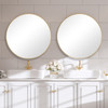 StudioLX Mirror Brushed Gold Finish With Plain Mirror - W00512