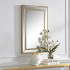 StudioLX Mirror Bevel Mirrored Frame With Gold Beading