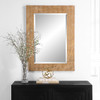 StudioLX Mirror Chevron Pattern Designed In A Natural Solid Wood