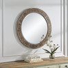 StudioLX Mirror Strips Of Darkened Weathered Pine