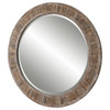 StudioLX Mirror Strips Of Darkened Weathered Pine