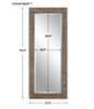 StudioLX Mirror Strips Of Distressed Weathered Pine