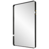 StudioLX Mirror Matte Black Finish With Gold Accents - W00571
