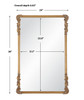 StudioLX Mirror Antique Gold - W00580