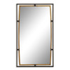 StudioLX Mirror with Outer Frame Finished In A Distressed Rustic Bronze
