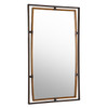StudioLX Mirror with Outer Frame Finished In A Distressed Rustic Bronze